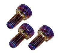 Toddmomy 3pcs Electric Guitar Head Nut Lock Screws Colorful Tremolo Bridge Replacement Parts for Ibanez Guitars Metal Accessories for Enhanced Stability