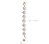 Toddmomy 3pcs Fall Bracelet Phone Case Chain Pearl Ornaments for DIY Smartphone Cover Strap for Mobile Case Decorations and Charms