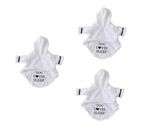 Toddmomy 3pcs Fast Dry Dog Bathrobe Pajamas Pet Bathrobe for Small Dog Cotton Pet Sleepwear Night Gown
