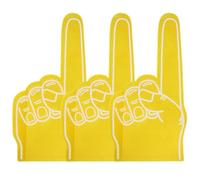 Toddmomy 3Pcs foam finger cots we are 1 hand finger cheer number one blue foam pad sports foams finger foams finger for sports red blue accessories sports fan finger pointer basketball