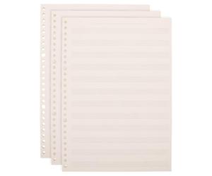 Toddmomy 3pcs Guitar Piano Stave Notebook Musical Notation Book Detachable Loose-leaf Design Wear Resistant Paper Sheets 60 Per Piece for Music Practice