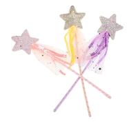 Toddmomy 3pcs Halloween Cane Fairy Cat Wand Accessories Girl Kitten For Interactive Cat For Fringe Little Wands Tassels Cat Teaser Cloth