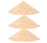 Toddmomy 3PCS Kids Woven Hat: Asian Conical Hats for DIY Painting - Vietnamese Farmer Straw Caps - Cosplay Ninja Cap for School Stage - Oriental Costume Headwear