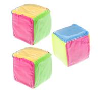 Toddmomy 3pcs Large Soft Dice with Clear Card Pockets Educational Cubes for Classroom Games Interactive Learning Tools for Safe Fabric Material for Easy Grasp and Family Fun
