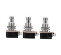 Toddmomy 3pcs Lightweight Alloy and Plastic Guitar Effect Footswitch Pedal for Musical Instruments, Multi-purpose Control Accessory Suitable for Anywhere a Momentary Foot Is Needed
