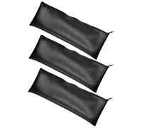 Toddmomy 3pcs Microphone Storage Bag with Zipper Shockproof PU Leather Pouch for Wired Wireless Mics Dustproof Vocal Mic Protector with Accessory Organizer for Musicians and Performers