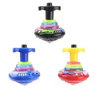 Toddmomy 3Pcs Music Spinning Top Toy Spinning Gyro Toys Spinning Top Party Favors Interactive Games for Kids Children (Random Color)