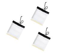 Toddmomy 3pcs Outdoor Map Bag Transparent Self-Sealing Stationery Bag for Travel Camping and Business Use Sandproof and Snowproof Design for Document and Jewelry Storage