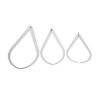 Toddmomy 3Pcs Outside Calipers for Ceramic Sculpture Clay Pottery Measuring Tool with Hardened Points Anti-slip Shaping Modeling Supplies