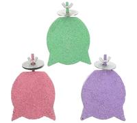 Toddmomy 3Pcs Parrot Beak Grinding Perches with Platform Stand for Cockatiels Parakeets and Parrots, Bird Cage Accessories for Beak Maintenance and Claw Sharpening in Pet Bird Play Areas