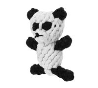 Toddmomy 3pcs Pet Interactive Chew Toy for Dogs and Cats Panda-shaped Cotton Rope Molar Toy for Teeth Cleaning and Reducing Bad Biting Behavior