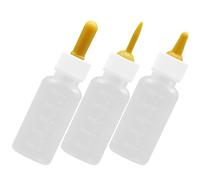 Toddmomy 3pcs Pet Nursing Bottles for Puppies and Rabbits Silicone Small Bottle Set Easy to Clean and Control Food Intake Kitten Milk Dispenser