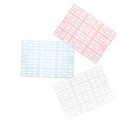 Toddmomy 3pcs Plastic Grid Bunny Cage Mat 13.1x9.4x0.2 Small Animal Pee Pads for Rabbits Chinchillas and Guinea Pigs Sturdy Foot Resting Mat for PET Cages