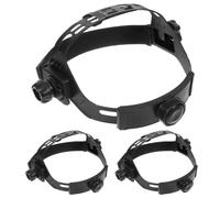 Toddmomy 3Pcs Replacement Welding Helmet Headband, Headgear Strap, Black