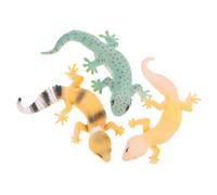 Toddmomy 3pcs Reptile Cognitive Model Simulation Gecko Figurines Educational Animal for Wear Resistant Realistic Texture for Learning and Decoration