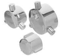 Toddmomy 3pcs Shower Diverter Handle, Mixing Valve Handle Accessory, Plastic Silver Three-Way Design, Adjustable Flow Control, 22# 26# 33#, Bathroom Shower and Seniors