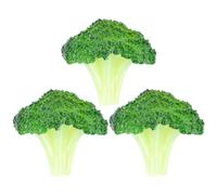 Toddmomy 3pcs Simulation Broccoli Models Artificial Vegetables Realistic Appearance Made of Sturdy Pvc, Easy to Care for Decorative Broccoli Props for Home and Art Training Institution