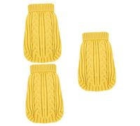 Toddmomy 3pcs Small Dog Sweater Pet Party Costume Dog Coat for Puppy Fashion Knitted Clothes Xxs