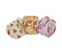 Toddmomy 3pcs Small Pet Diapers Reusable for Squirrel Sugar Glider Hamster Guinea Pig Rabbit Absorbent Urine Pants No Leak Design in S Peach Orange Watermelon Colors for Small Pet Potty