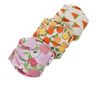 Toddmomy 3pcs Small Pet Diapers Reusable for Squirrels Guinea Pigs Hamsters Quick Dry in S Watermelon Peach Orange