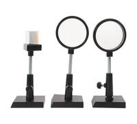 Toddmomy 3pcs Spectrum Glass Prism & Lens, Reflection Experiment Kit, Optical Set for Educational Science Experiments, STEM Equipment