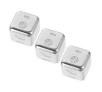 Toddmomy 3pcs Stainless Steel Food Decision Dice for Meal Choice Multi Sided Cuisine Selector Easy Clean Dinner Game for Fun Mealtime Decisions