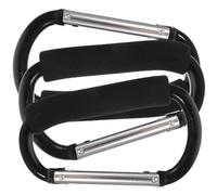 Toddmomy 3pcs Stroller Hooks Aluminum Alloy Bag Carrying Hooks Strong Bearing Capacity Portable Black Carabiners for Bike and Dog Leash
