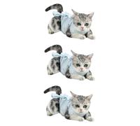 Toddmomy 3pcs Thin Cat Neutering Clothes Soft Recovery Suit for Cats Plum Blossom Comfortable Costume for Stability