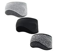 Toddmomy 3pcs Winter Ear Warmer Headband Fleece Head Muffs for Outdoor Activities Running Yoga Cycling and Sports Comfortable Stretchy Design for All Family and Friends