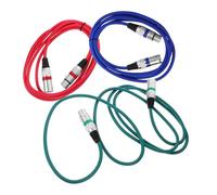 Toddmomy 3pcs Xlr to Xlr Microphone Cord Pin Design Tangle Audio Wire for and Live Performances Secure Locking Mechanism Durable and Reliable Connection