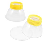 Toddmomy 3sets 2pcs Breathable Insect Observation Box with Magnifying Lens Science Exploration Container for Observing Insects Flowers and Objects 2pcs*3