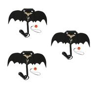 Toddmomy 3sets Decorative Bunny Harness Bat Wings for Pets Comfortable Unique Halloween Costume for Rabbits and Chinchillas for Parties and Cosplay Events