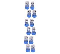 Toddmomy 3sets Dog Socks Paws Stop Licking Anti-slip Pet Ankle Socks Knitting Cotton Paw for Dogs (random Size S) 4pcs*3