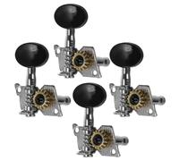Toddmomy 4 Pieces Open Gear Ukulele Head Tuners Set, Metal Tuning Keys Pegs Replacement for Ukulele, Guitar Tuning Accessories Suitable for Folk Instrument Maintenance