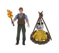 Toddmomy 4 Sets Camping Figure Model Human Figurines for Miniature Scene Decoration Durable Static Camping Ornament for Micro Layouts and Daily Desktop Decor
