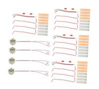 Toddmomy 4 Sets Fruit Battery Science Experiment Kit with LED Light Portable Zinc Copper Potato Electricity Circuit Stem for Educational Physics Learning at Home and School