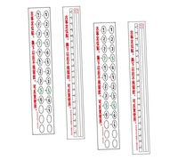 Toddmomy 4 Sheets Guzheng Notes Stickers Beginner Practice Scale Stickers Durable Easy to Use Reusable for Learning and Skill Improvement