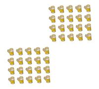 Toddmomy 40 Pcs Miniature Beer Mugs for Dollhouses Random Color Accessories for DIY Projects Home Decor and Crafting for Dolls and Miniature Scenes Random Color