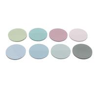 Toddmomy 400 Sheets round Sticky Memo Note Pads with Removable Adhesive and Re-positioning Feature, Pet Material, Multi Colour Self-stick Notes for School and Office Use by Students