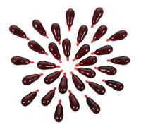 Toddmomy 40pcs Halloween Fake Blood Capsules Realistic Prank Blood Pills for Costume Makeup Theater Film Stage Performances Cosplay Party Props