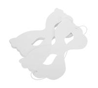 Toddmomy 40pcs White Paper Masks for DIY Paintable Butterfly Masquerade Masks with Elastic Straps Lightweight Sturdy Half Face Covers for Halloween Costume Mardi Gras Art Craft Projects