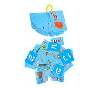 Toddmomy 45Pcs Thai Language Learning Flash Cards for Ages Vocabulary Builder Teaching Materials Educational Spelling Game Supplies for Home and School Use