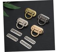 Toddmomy 4PCS Alloy Mortise Padlocks for Suitcases Lightweight Die Casting Locks with Gold Silver Black Antique Easy to Install Replacement Accessories for Luggage Cases