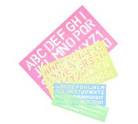 Toddmomy 4pcs Alphabet Number Tracing Board for Smooth Plastic Educational for Preschool Learning Letter and Number Stencils for Writing Practice and Cognitive Development
