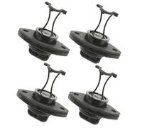 Toddmomy 4pcs Boat Drain Plug: 26mm/1 Inch Diameter Drain Hole Plugs - Secure Marine Bung Stopper For Raft And Fishing Boat Black