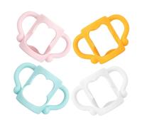 Toddmomy 4pcs Bottle Grips Silicone Nursing Bottle Sleeve Handles for Enhanced Comfort and Support for and Easy Transition to Cups