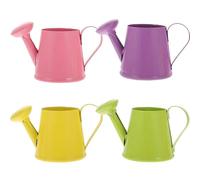 Toddmomy 4pcs Boy Girl Mini Metal Watering Can Ergonomic Design Durable Watering Kettle for Flowers and Plants Teaching Aid for Boys and Girls