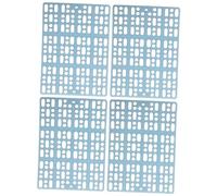 Toddmomy 4Pcs Bunny Foot Mats Plastic Cage Pads with Hollow Design for Pets Cuttable and Splicable Rabbit Cage Flooring Pads with Strong Air Permeability Suitable for Guinea Pigs