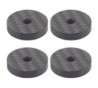 Toddmomy 4Pcs Carbon Fiber Speaker Isolation Pads 25X5Mm, Acoustic Anti-Vibration Spikes Feet for Home Audio Stands and Turntable Equipment