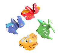 Toddmomy 4pcs Cartoon Dinosaur Pull Back Car for Safe and Boys for Birthdays and Christmas Engaging Parent Activity Random Color